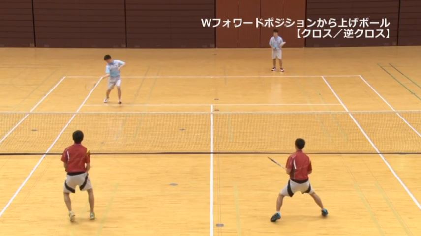 実戦的なネット際のボール処理練習（2）